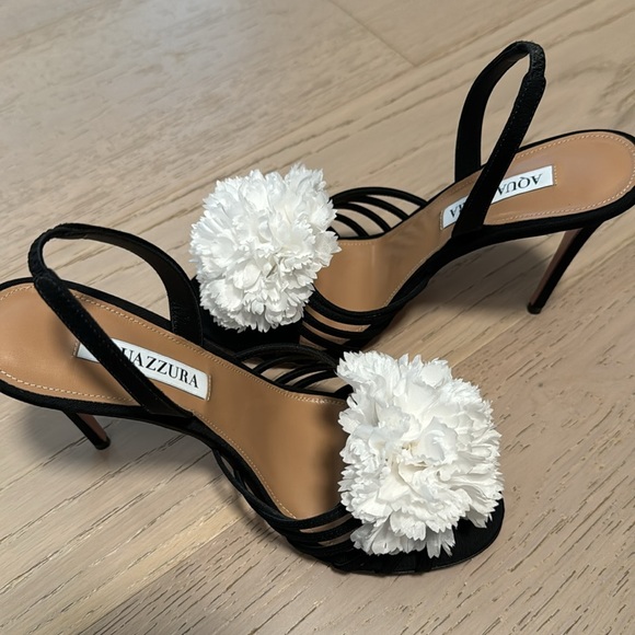 Aquazurra Pom Heels New - Picture 1 of 7